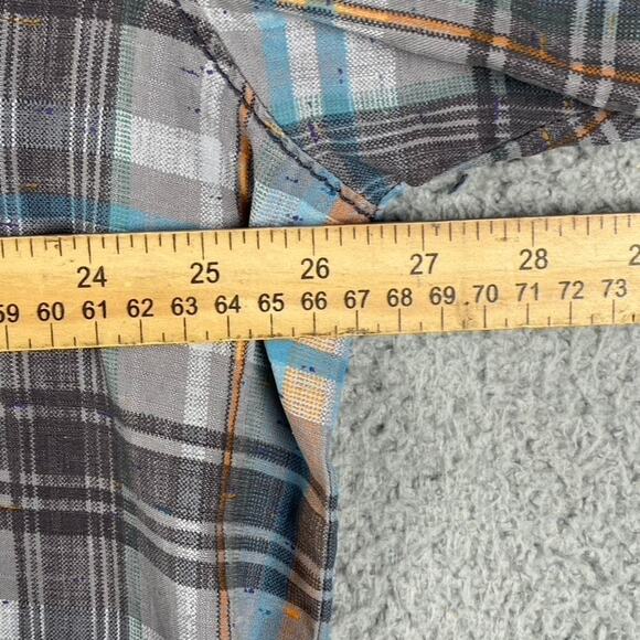 Tommy Bahama Original Fit Button Up Shirt Men's 2XL 100% Silk Gray Plaid Resort - Picture 5 of 9